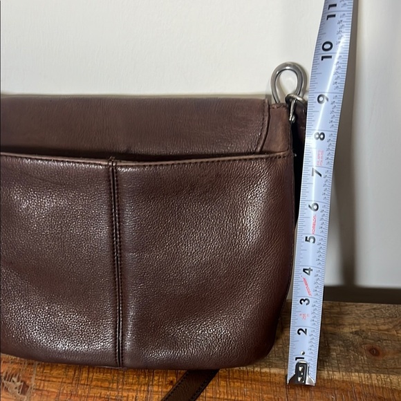Vintage Original Fossil Brown Leather Crossbody Bag - Picture 13 of 14